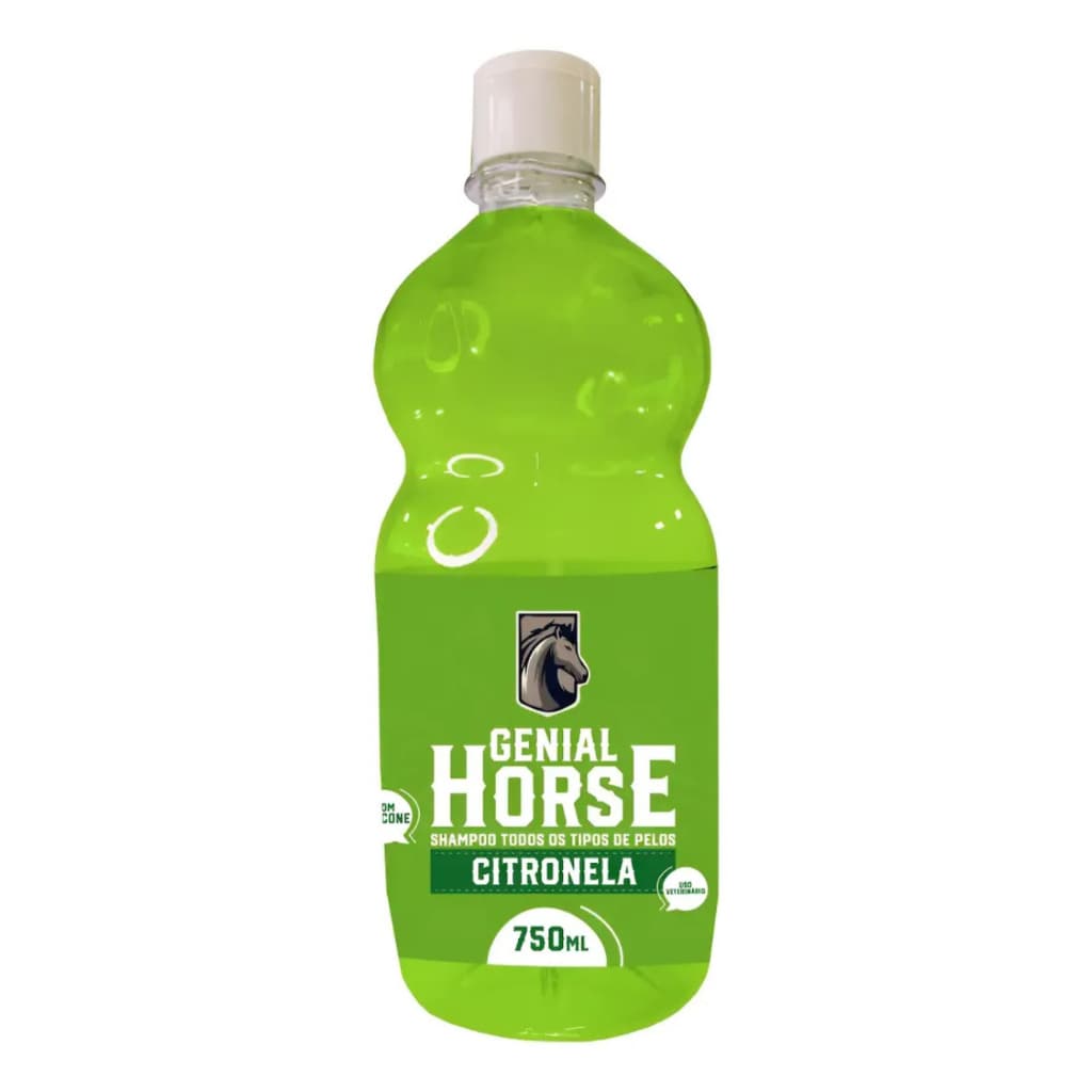 Shampoo Para Cavalo Banho Todos Tipos De Pelo 750ml Maciez