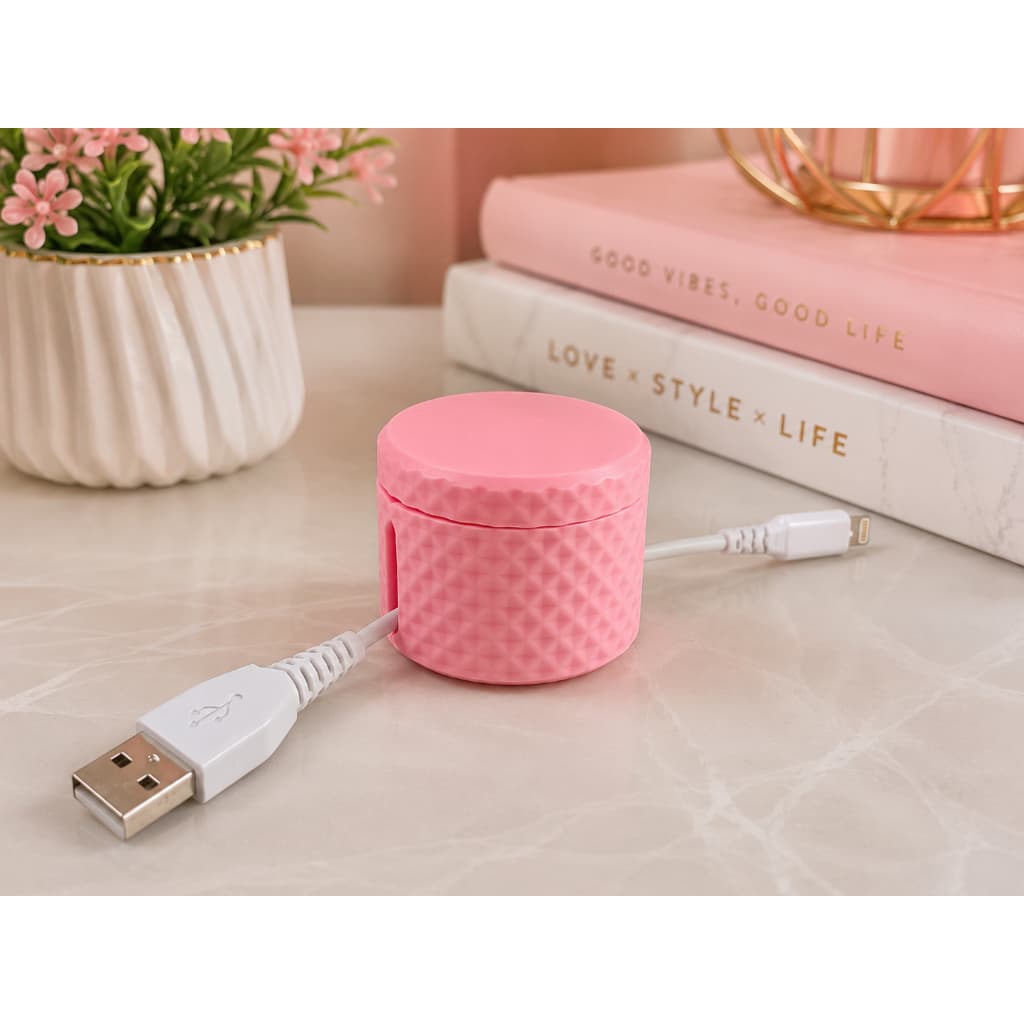 Enrolador de Cabos Ergonômico Portátil GRANDE | Organizador De carregador | Organizador de cabo e fone Leve e Prático