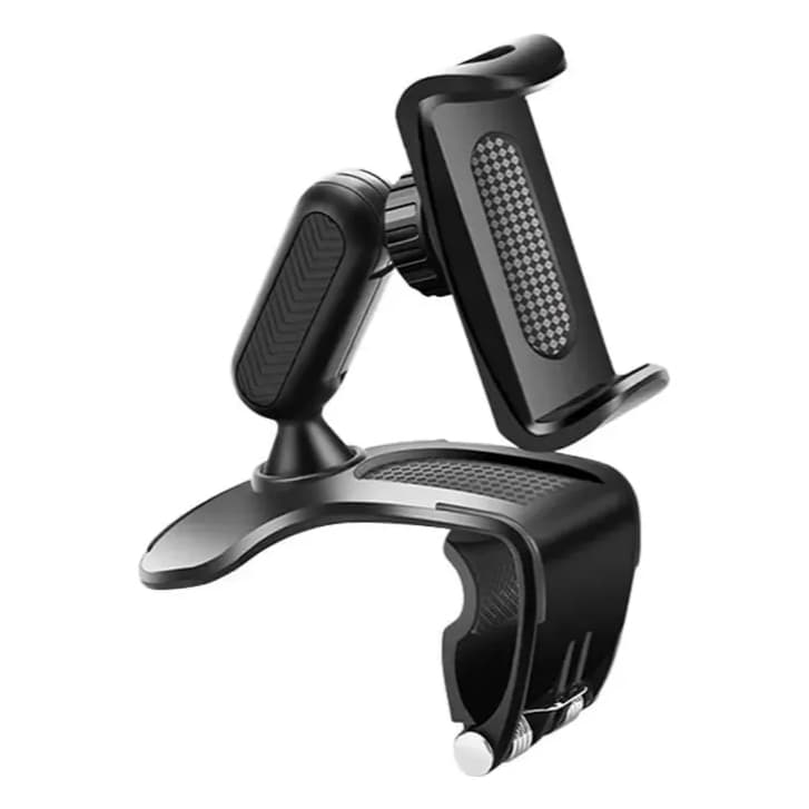 Suporte de Celular Universal Para Automóveis Antiderrapante Rotação 360° Painel e Retrovisor