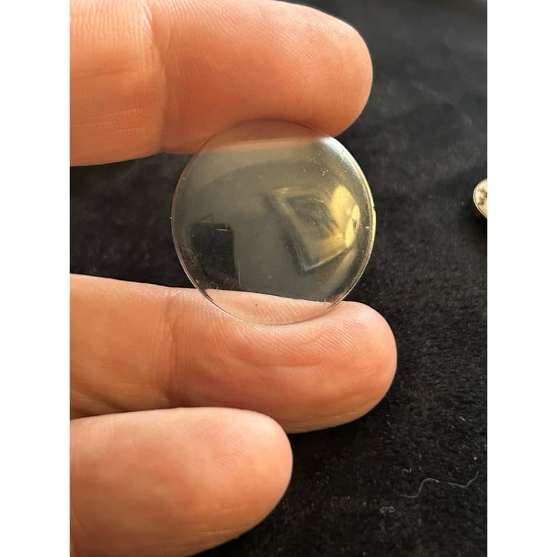 VIDRO EM ACRILICO BOMBE VINTAGE ANTIGO 25,9mm 2,5cms
