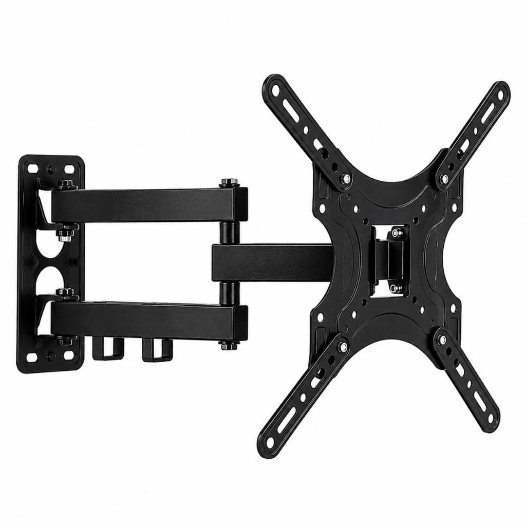 Suporte Articulado para TV 32 a 55 Polegadas Universal com Inclinação Giro e Ajuste VESA para LED LCD Smart TV