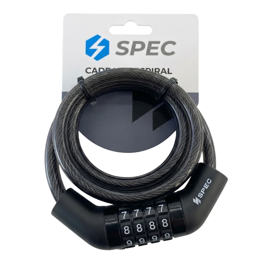 Cadeado Espiral Segredo 4 dígitos Antifurto Moto Bicicleta Scooter