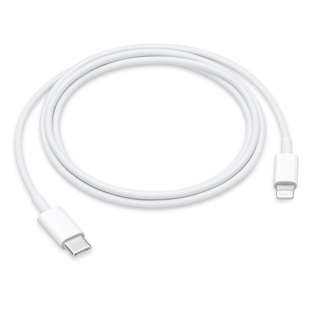 Cabo PD USB-C para Lightning Compatível com iPhone, iPad, 20W, 1M
