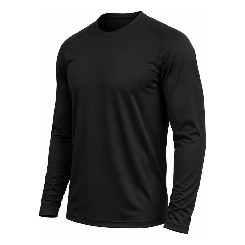 Camiseta Masculina Manga Longa Dry Fit Academia Corrida Treino