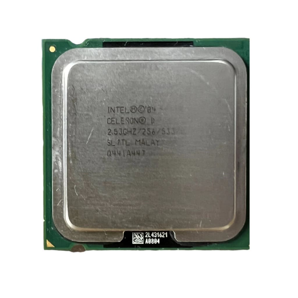 PROCESSADOR INTEL CELERON D 326 2.53 GHz CACHE L2 512 KB SOQUETE LGA 775 1 NÚCLEO 1 THREADS