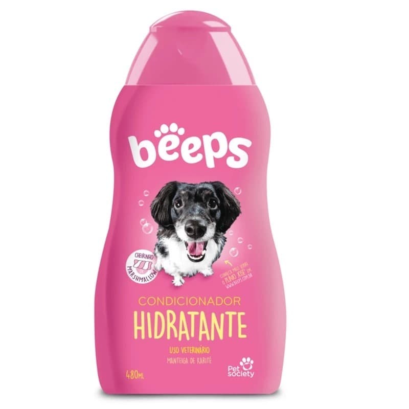 Condicionador Hidratante para Cães e Gatos Beeps 480ml - Hidratação e Maciez Profunda