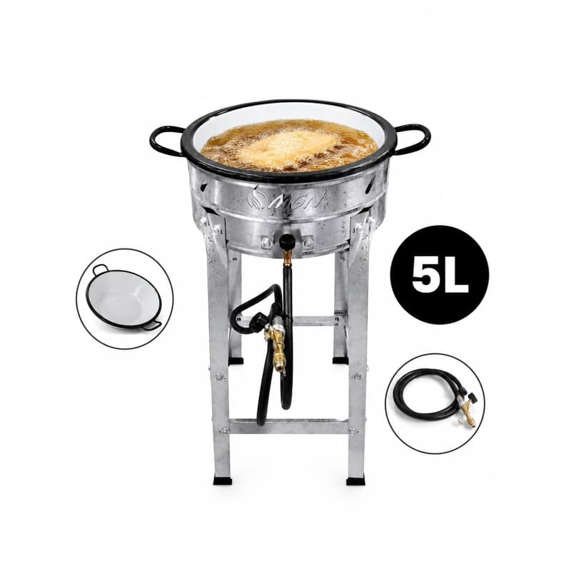 Fritador à Gas 5 Litros Tacho n14 Pasteleiro Promoção