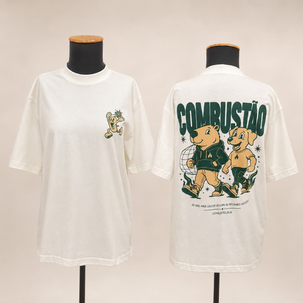 Camiseta estampada oversized envio imediato/ rápido