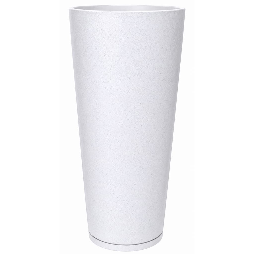Vasos Para Plantas Coluna Polido Tamanho M com Prato Coletor - Vaso Decorativo em Polietileno