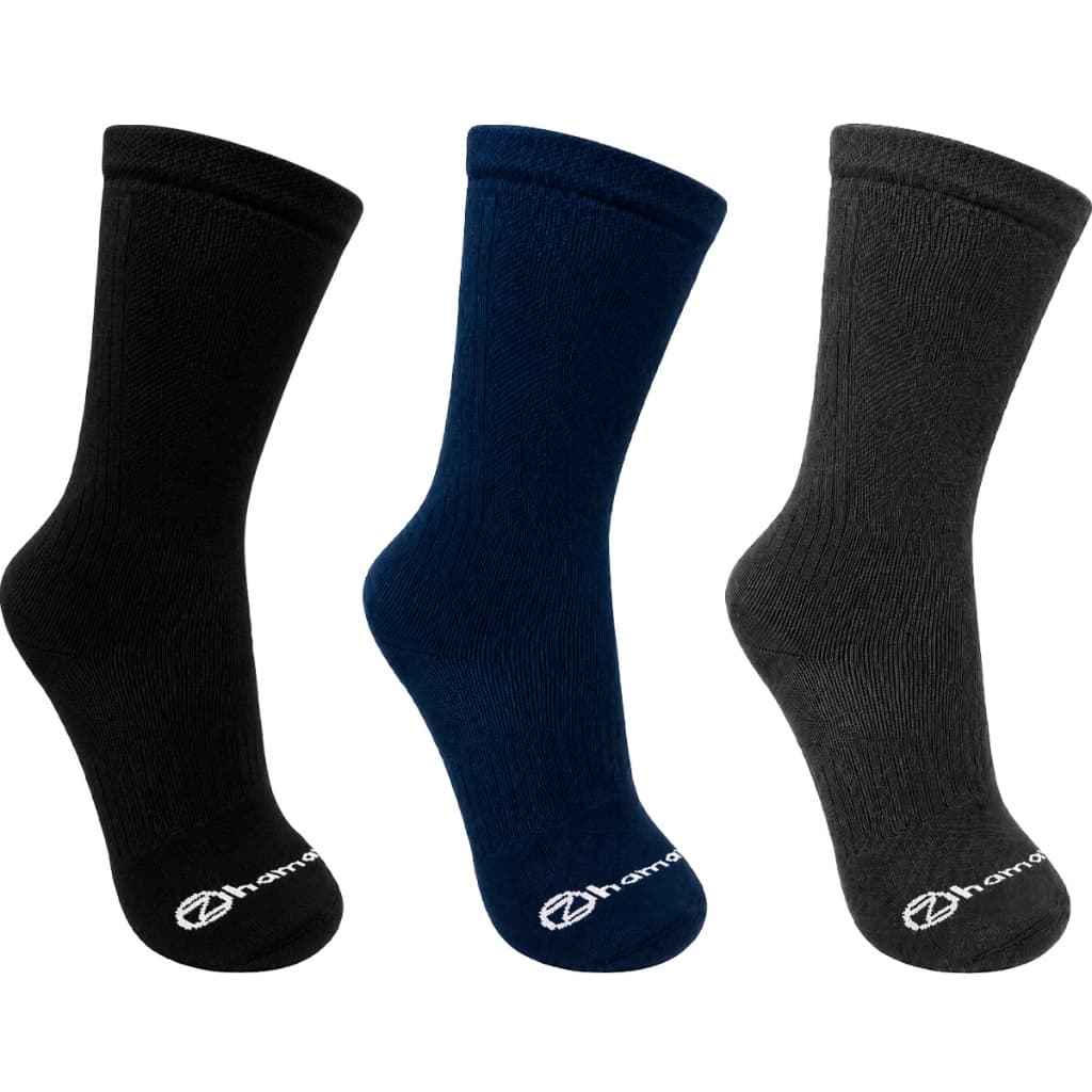 Kit 3 Pares Meias Poliamida Zhamaro Performance Cano Alto Dry Fit Corrida Running Meia Anti Bolha