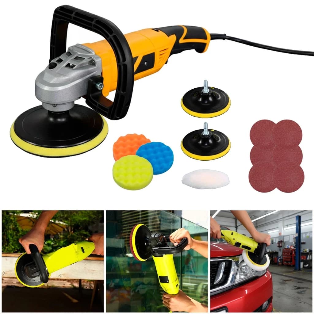 Politriz Angular Automotiva 1200w 7 velocidades | Beleza automotiva | Polimento e enceramento