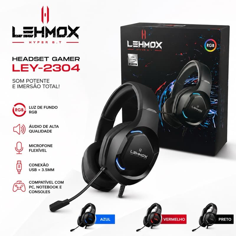 Headset Gamer Fone Gamer Fone de Ouvido Gamer e Headset Com Microfone