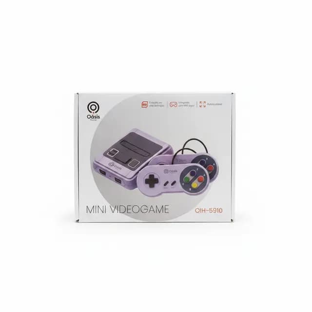 Mini Videogame HD Estabilizado c/ 659 Jogos Integrados Autoajustável Oásis OIH-5910