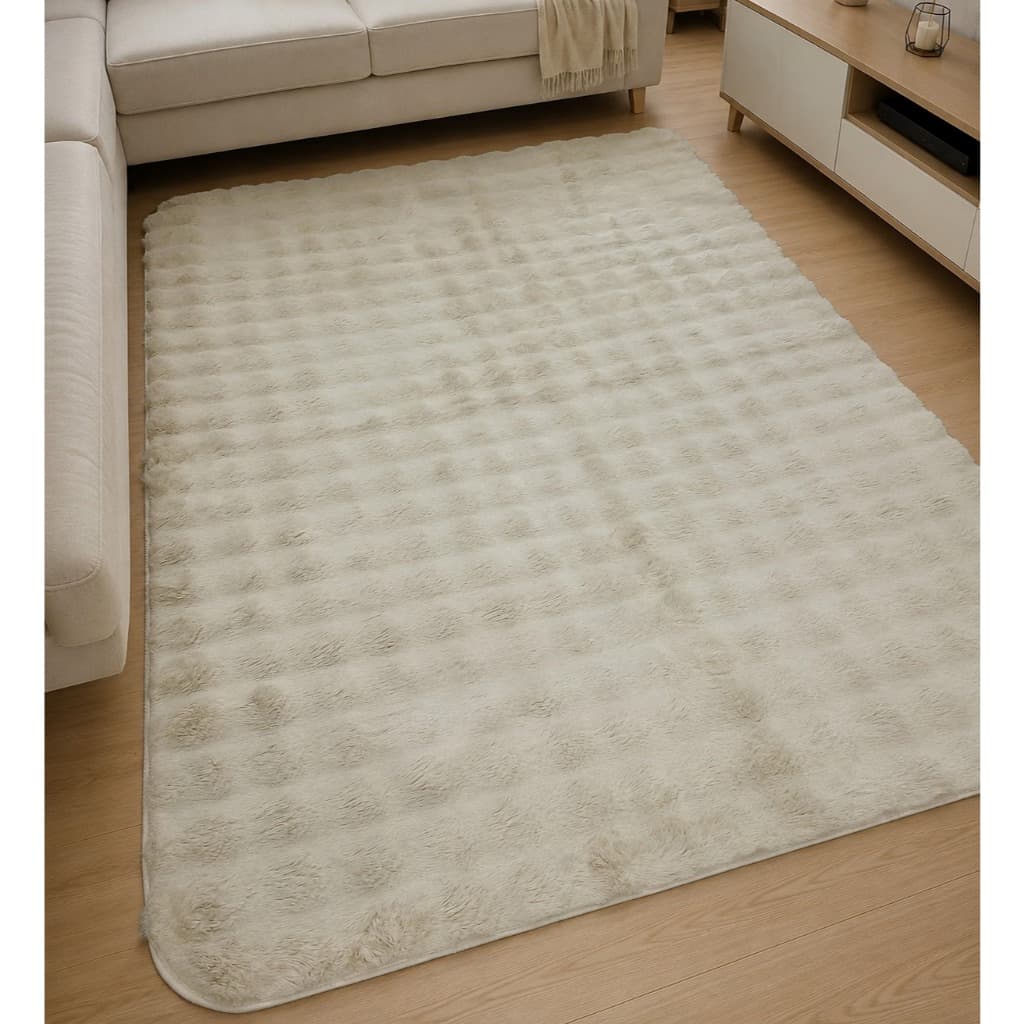 Tapete Sala Quarto 2,00m X 1,30m Pelo Alto De Coelho Macio Fofinho Lançamento