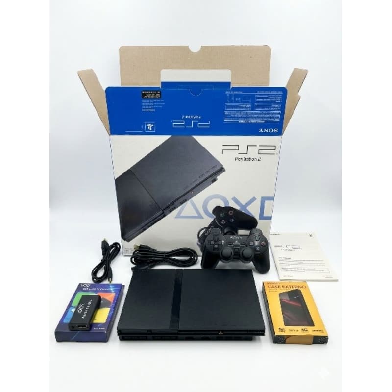 play 2   + 1 Controle + Jogos com hd de 500gb