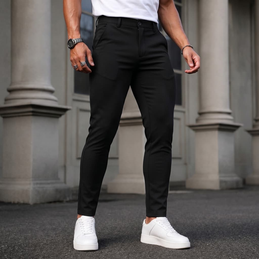 Calça Social Bengaline Masculina Social Modelagem Slim