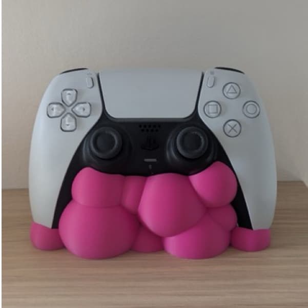 Suporte para Controle PS5 e Xbox BubbleGum Rosa Chiclete Joystick PlayStation e Xbox