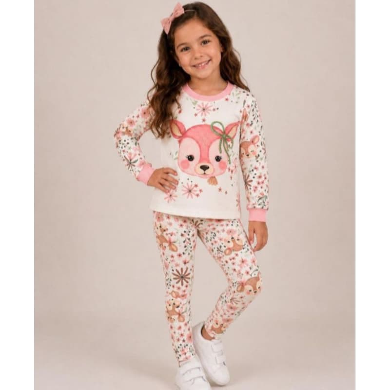 conjunto servo meia estação conjunto infantil passeio conjunto calça leguim estampa strass