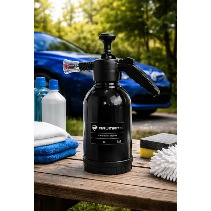 Snow Foam Pulverizador Automotivo Espuma Limpeza 2 Litros  Preto