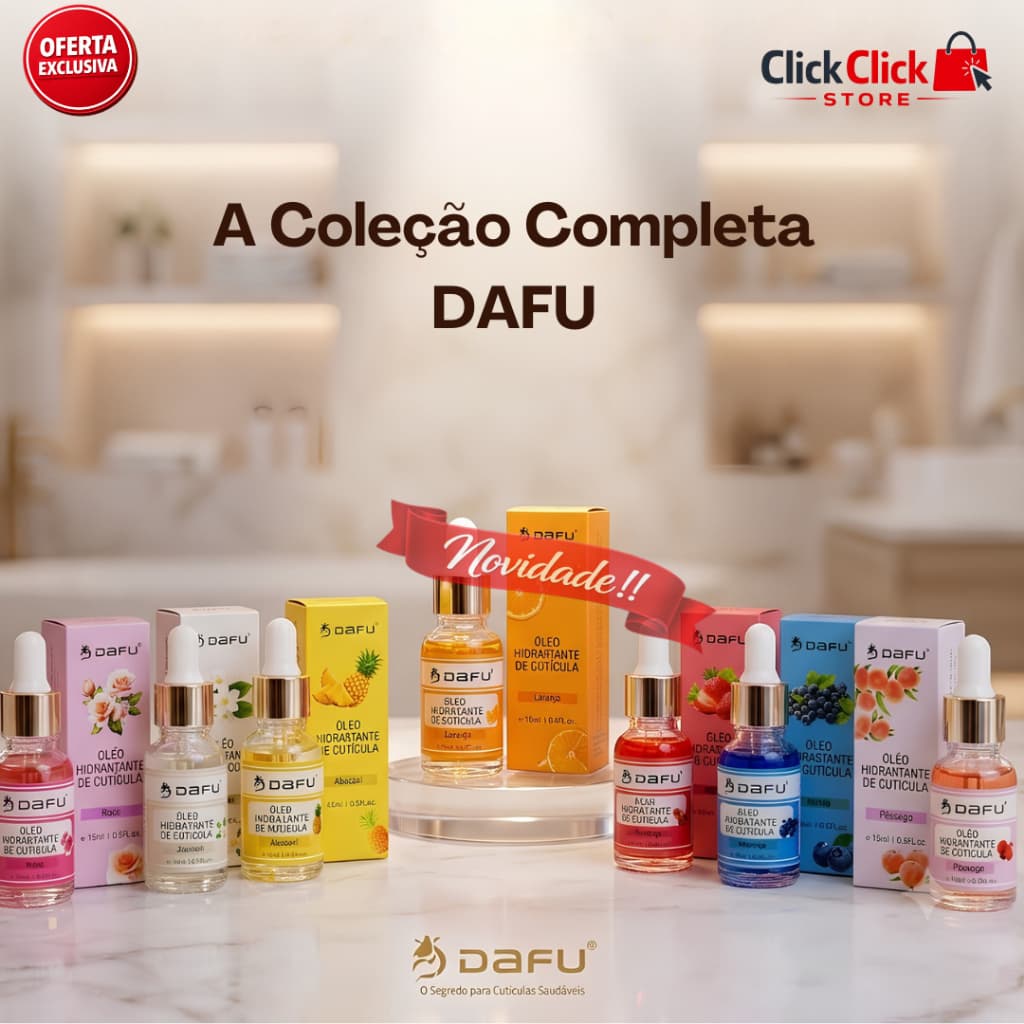 Óleo de Cutícula DAFU 15ml com Conta-Gotas 10 Fragrâncias Escolha a Variação