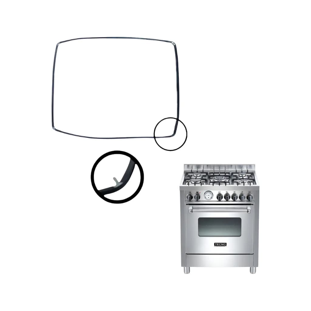 Vedação Para Forno Lofra Tecno De 5 Bocas 46x37cm | Borracha Gaxeta Guarnição Térmica
