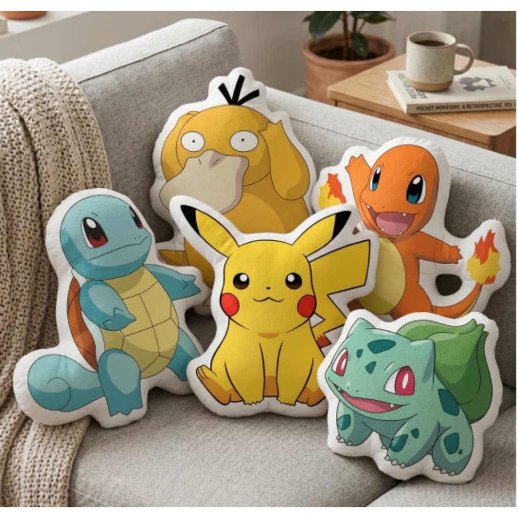 Almofada com Qualquer Pokémon - Escolha seu preferido - Presente Dia das Crianças | Criativo - Decoração - Presente
