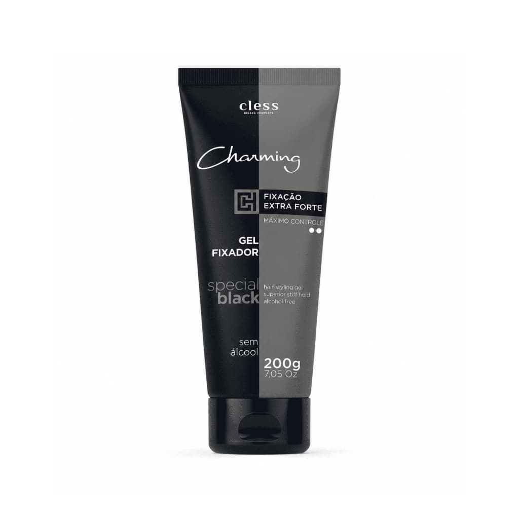 Gel Fixador extra forte sem álcool 200ml Charming