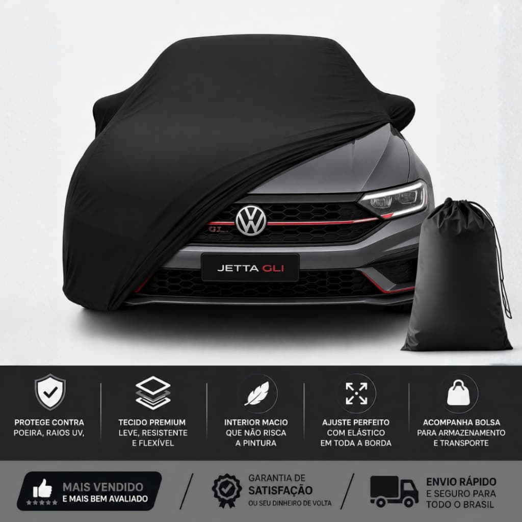 Capa De Cobrir Carro P M G Protetora Anti-Risco e Proteção UV Tecido Helanca Com Bolsa