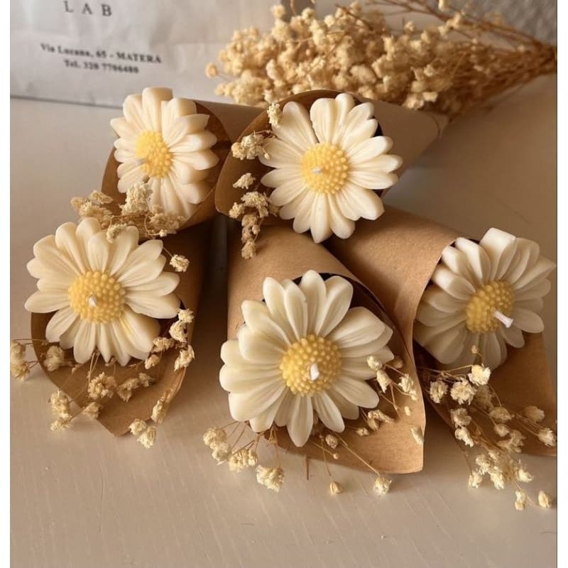 Velas perfumadas em formato de flor Margarida lembrancinha decorativa velas aromáticas kits 10 20 30 vela