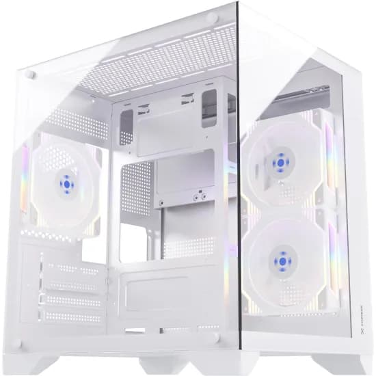 Gabinete Gamer Fortrek Clarity Branco | Vidro Temperado | Micro ATX/Mini ITX | USB 3.0
