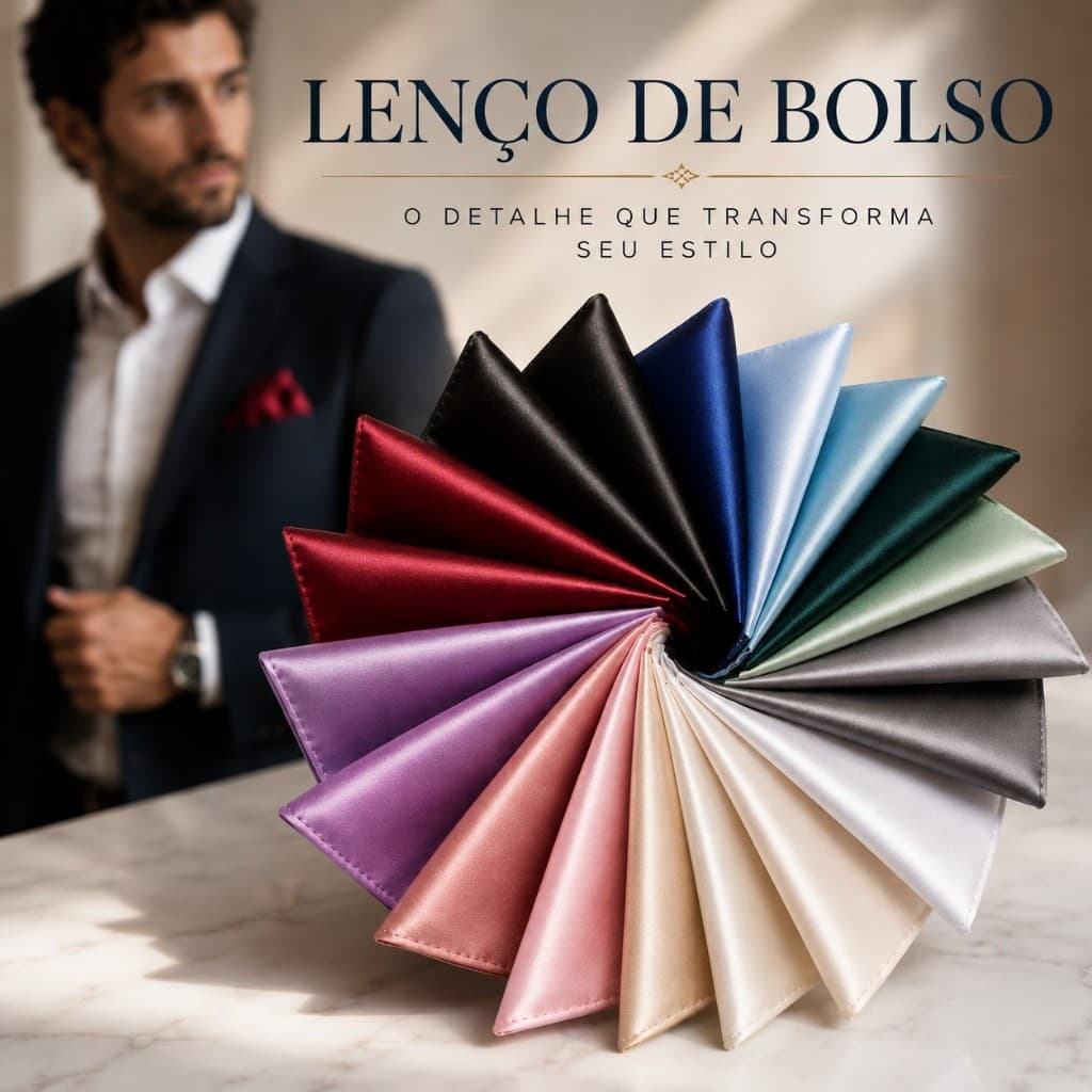 Lenço de Bolso Terno Blazer Acetinado Grande 25x25cm Para Festa Casamento Noivo Padrinho Formatura|