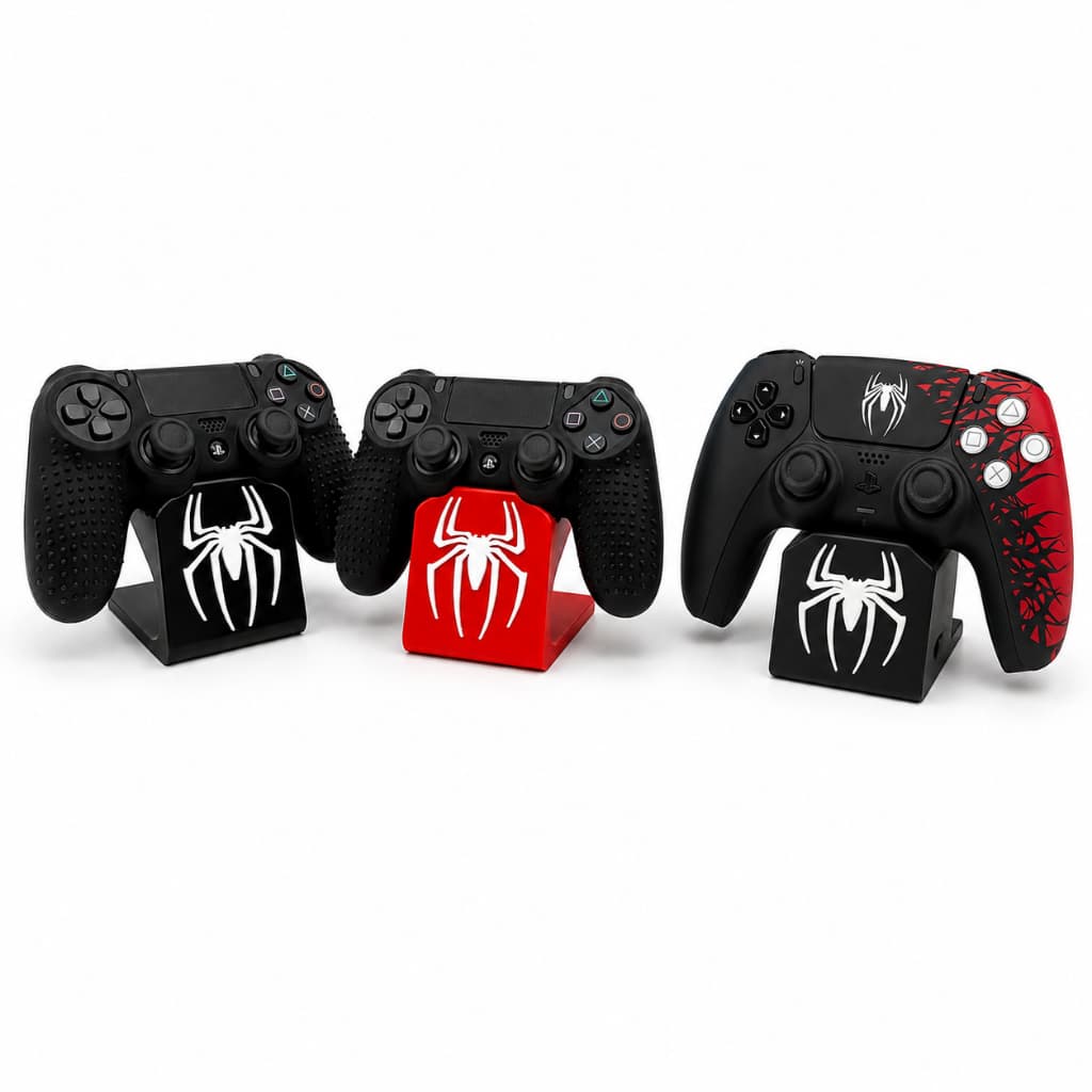 Suporte de Controle PS4 PS5 Slim Pro e Fat Aranha Diversas Cores