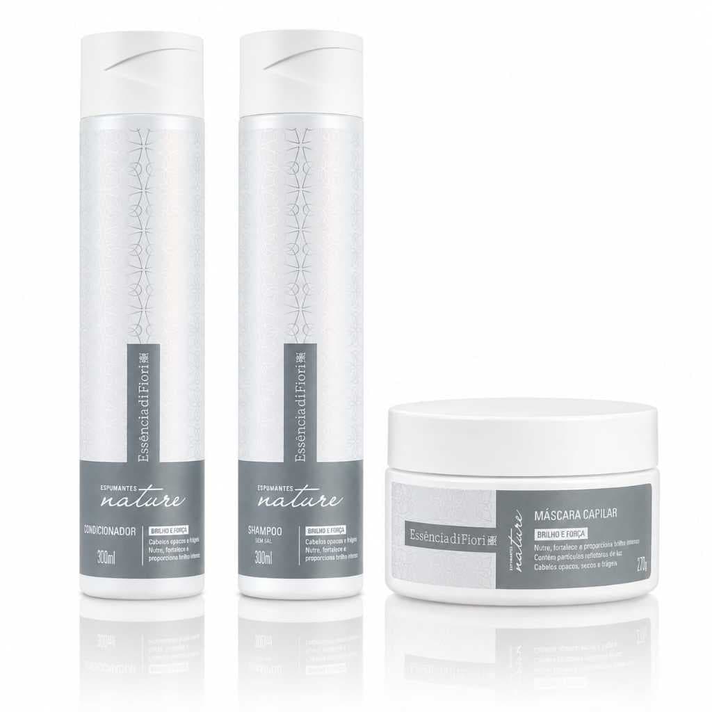 Essencia Di Fiori Espumantes Nature | Shampoo 300ml | Condicionador 300ml | Mascara 270g ou o Kit todo