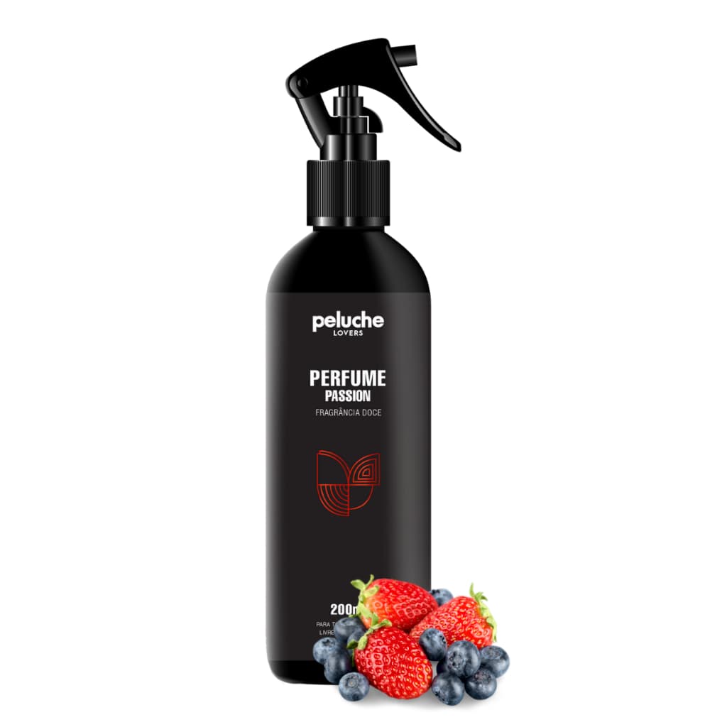 Perfume Pet Passion Peluche 200ml Para Cachorro Fragrância Premium Spray Pós Banho Cosmético Pet