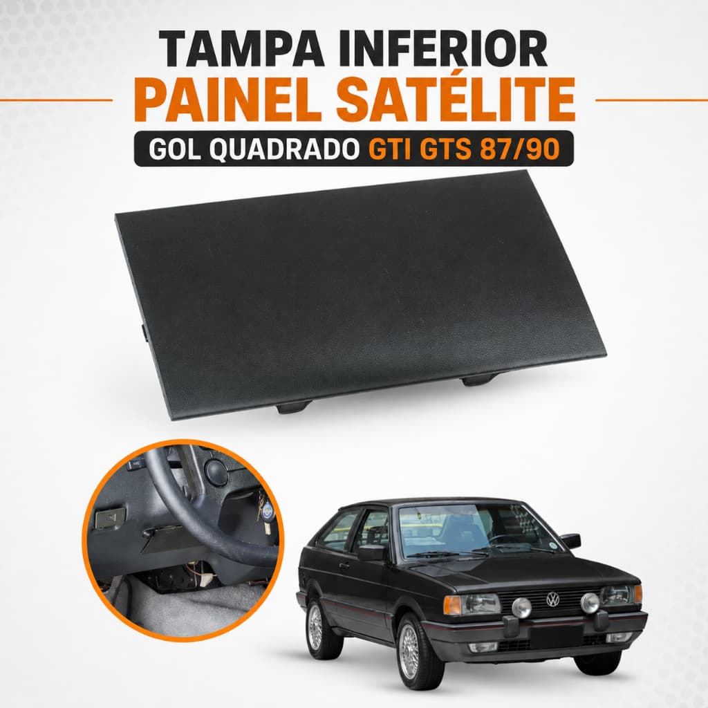 Tampa Inferior Painel Satélite Gol Quadrado Gti Gts 87/90