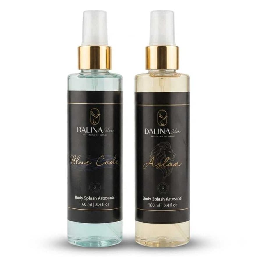 Kit 2 Body Splash Masculino Aslan E Blue Code Corporal 160ml Cada Inspiração Importados Árabe