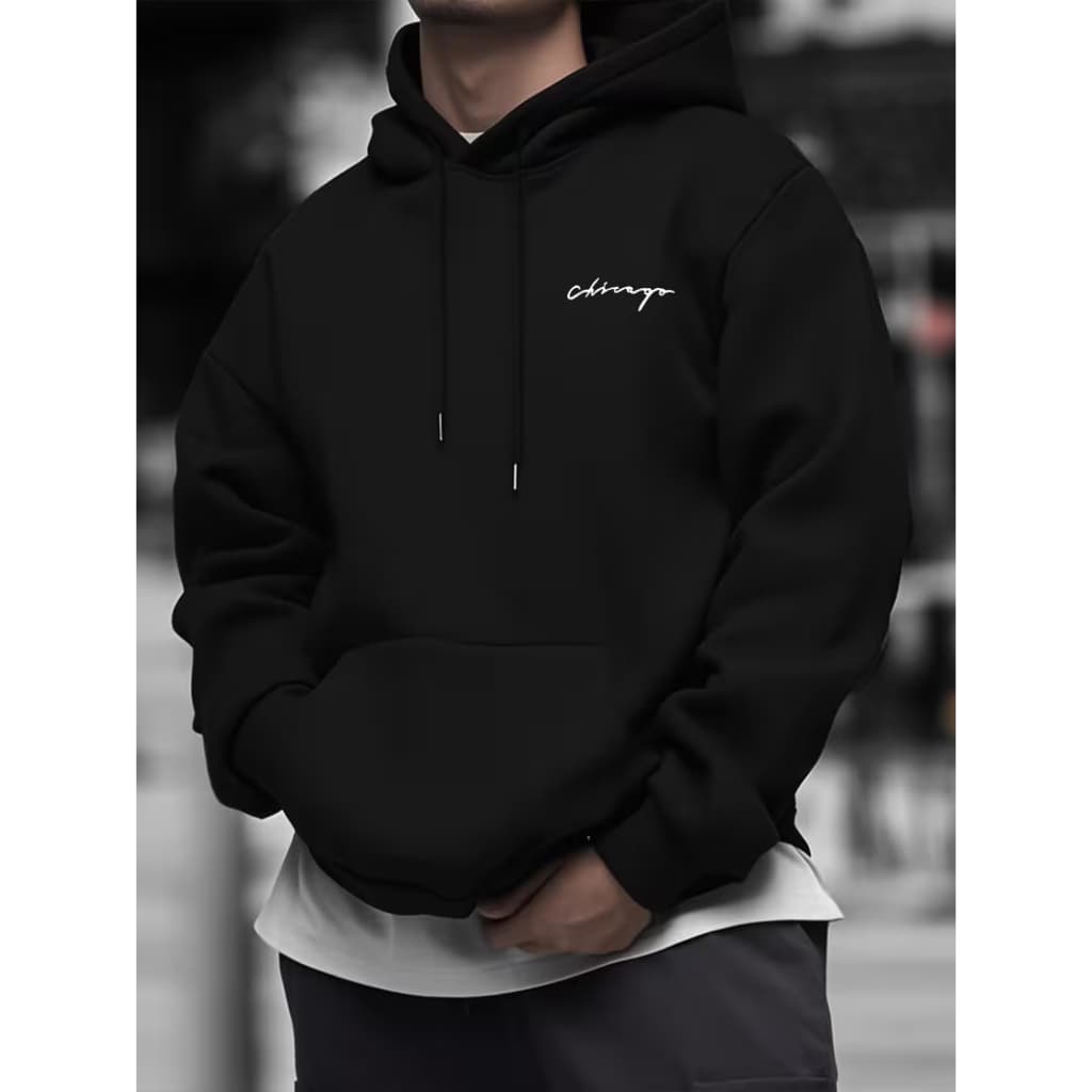 Moletom Masculino Chicago Blusa de frio masculina Moletom
