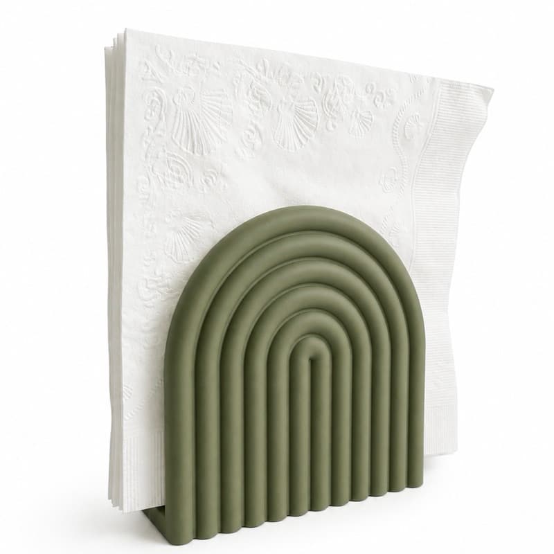 Porta Guardanapo Decorativo Arco-Íris Moderno Mesa Posta Minimalista Elegante