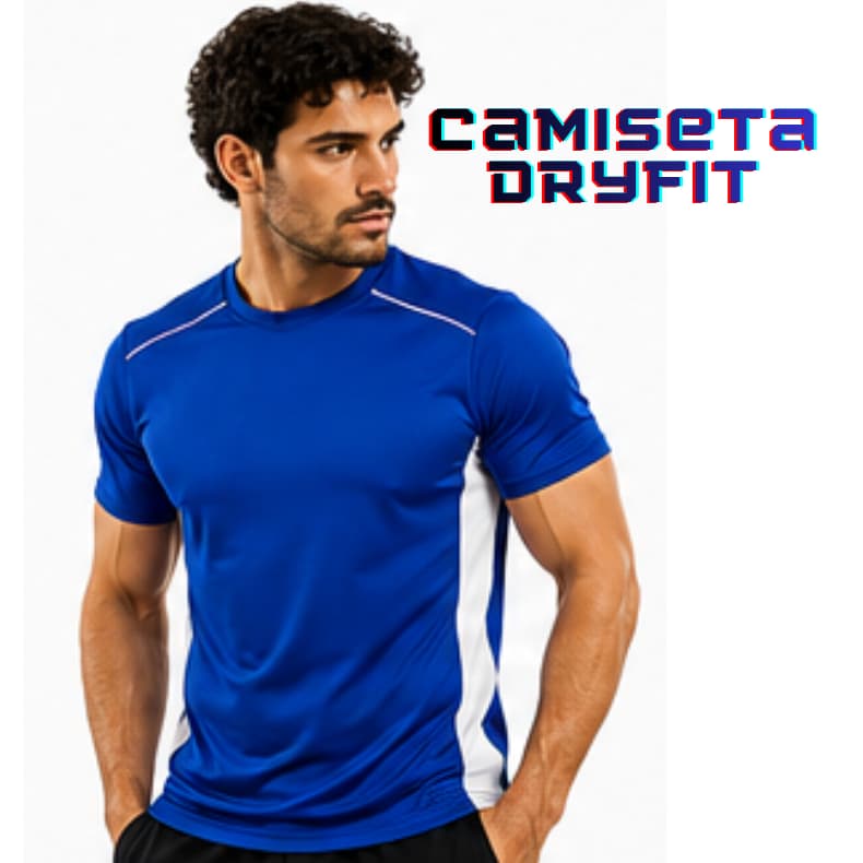 Camiseta Blusa DryFit Masculina Esportiva Slim Fit Treino Academia Corrida Futebol Crossfit