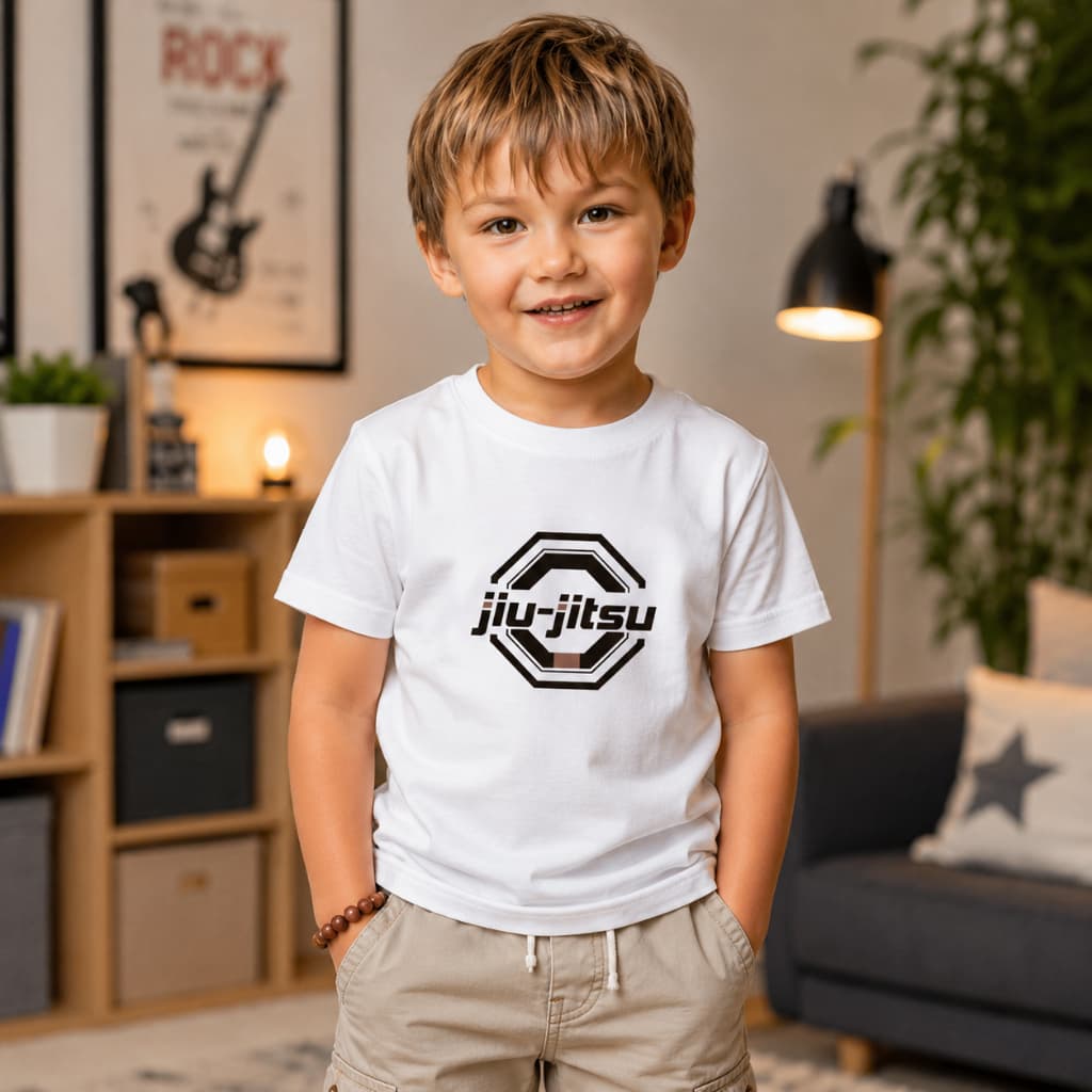 CAMISETA INFANTIL JIU JITSU JITZU LUTA FAIXA PRETA TATAME FAIXA PRETA ROUPA CAMISA 2