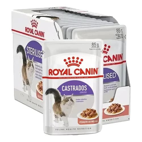 Sachê Royal Canin Gatos Castrados - 12 Unidades
