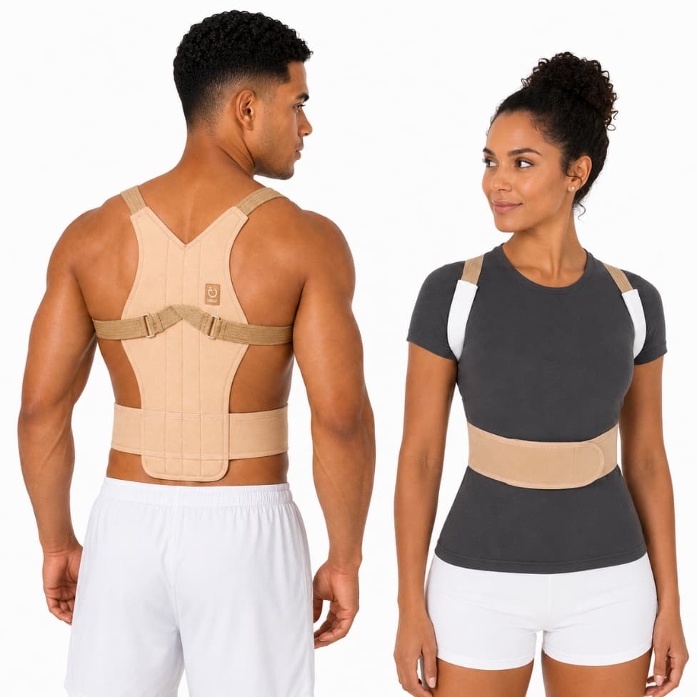 Colete Corretor Postural Feminino Masculino Unissex Alinha Coluna Postura Corcunda