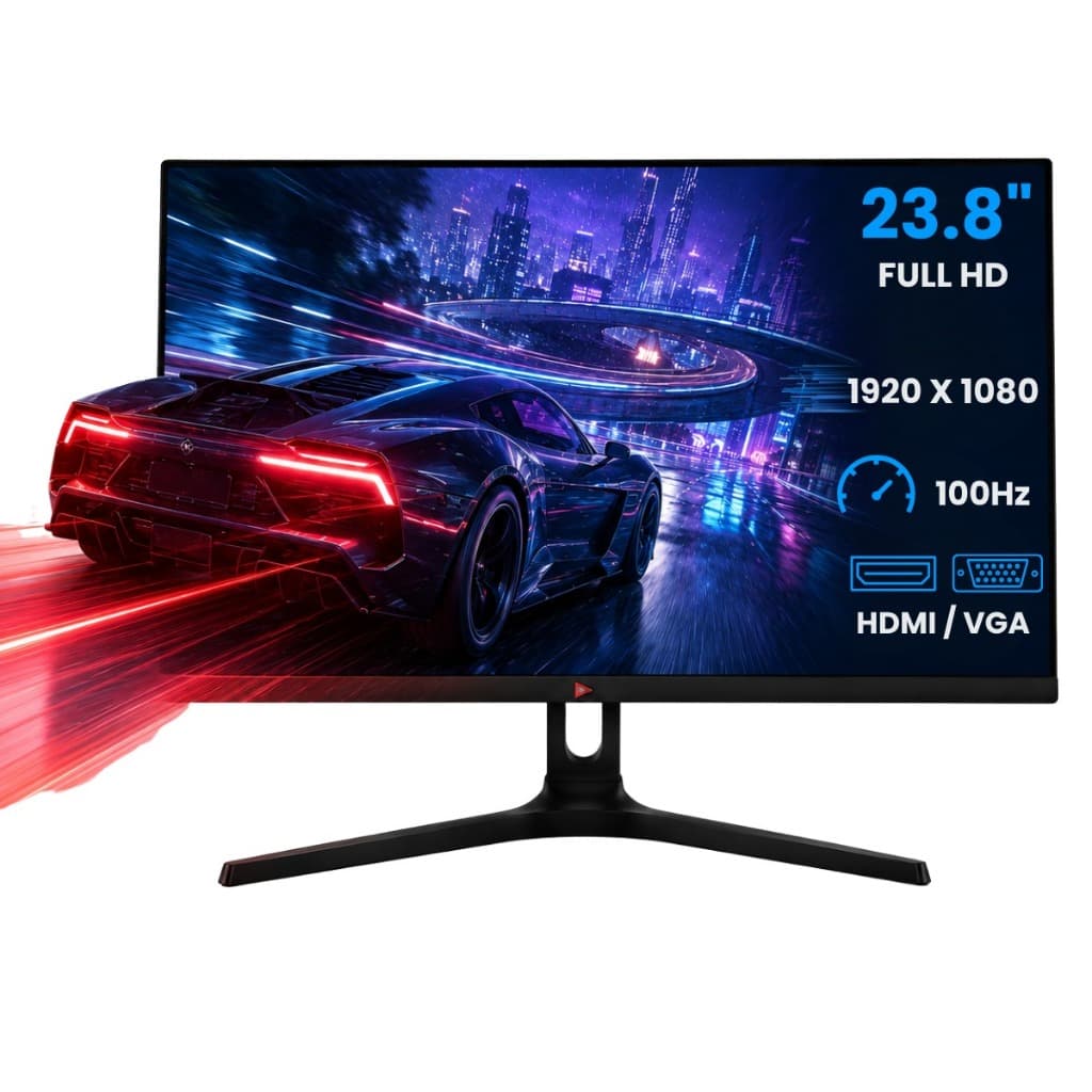 Monitor Gamer 23.8" Full HD IPS 100Hz 1ms LED HDMI VGA FreeSync Design Slim Borda Infinita