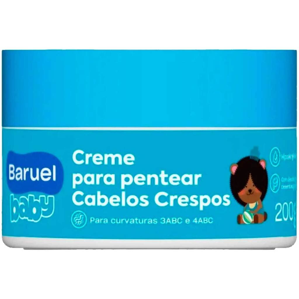 Creme Para Pentear Baruel Baby Cabelos Crespos Com 200g