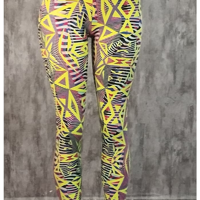 Legging Feminina Estampada Colorida  Poliamida  Cintura Alta  Modeladora Academia Fitness