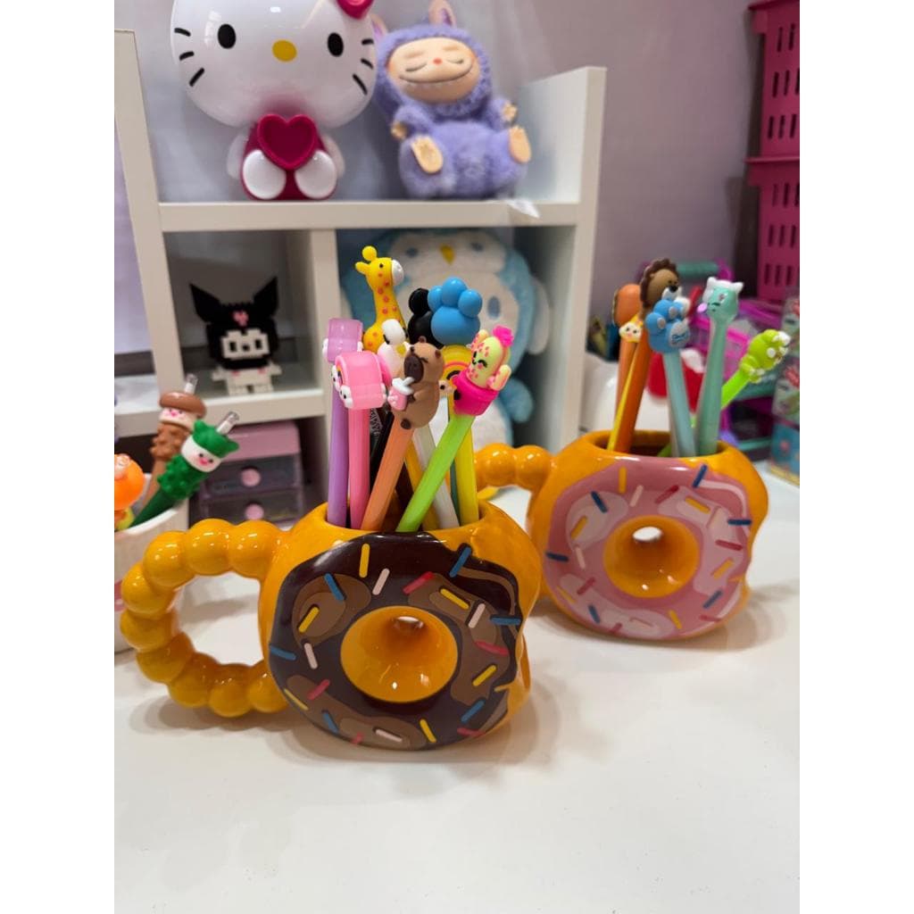 Porta Lápis Canetas Personalizado | Diversos temas | Unicórnio Ovelha Cup Cake Dunets FOFO