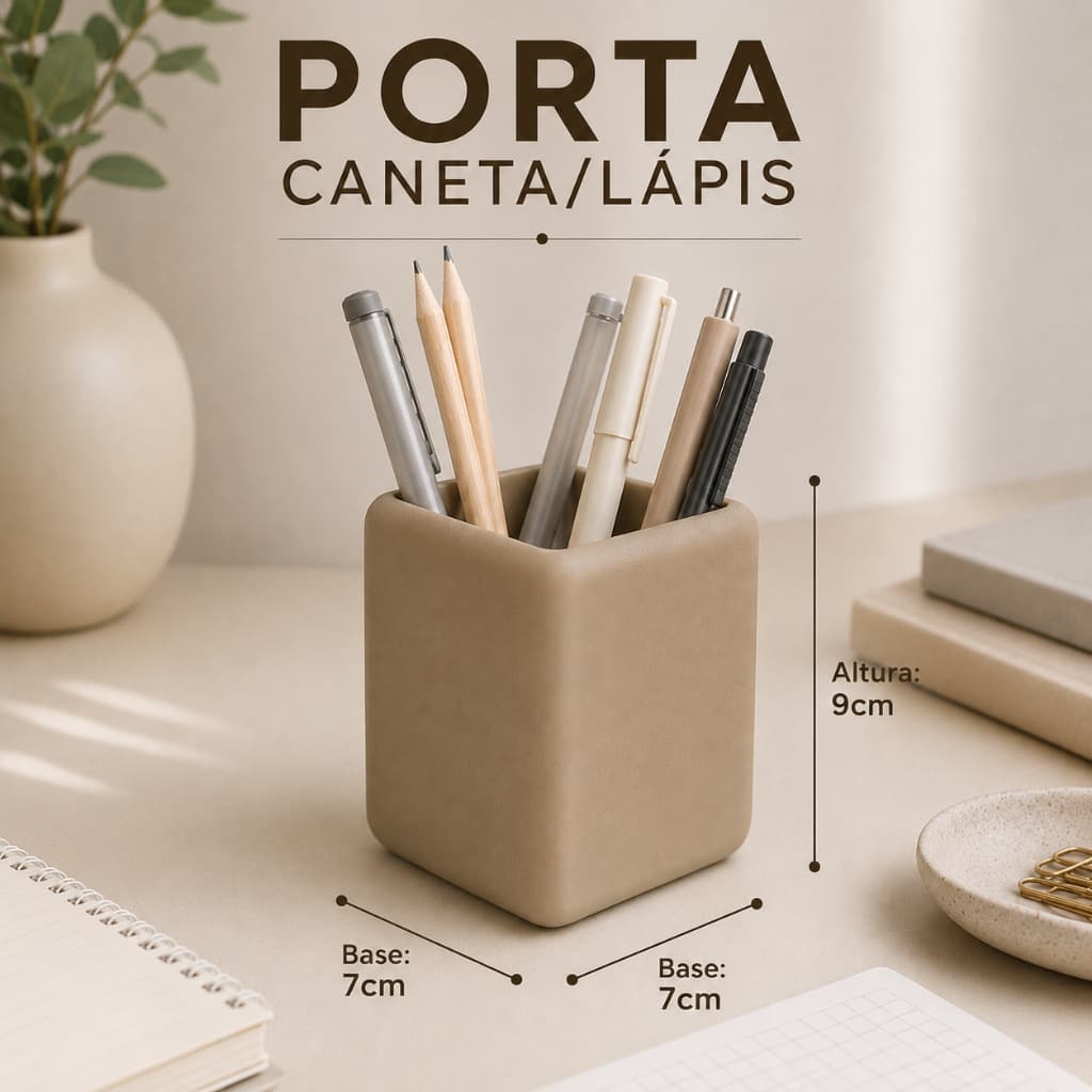 Porta Canetas / Porta Lápis Para Escritório. Organizador de Mesa