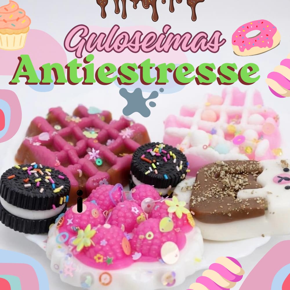 Brinquedo Antiestresse de Apertar - Squishy  Guloseimas - Sensorial - Slime.
