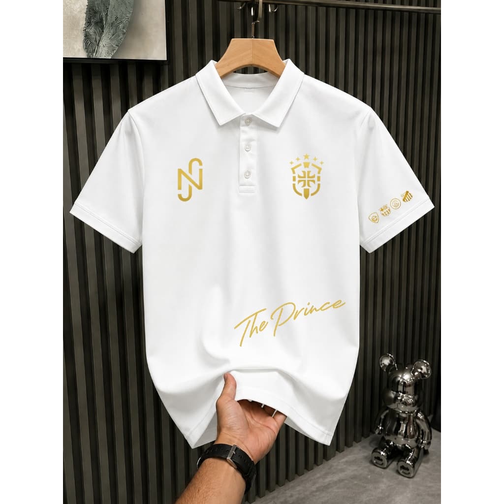 Camisa Polo Nj.r Brasil The Prince  Malha Piquet Premium