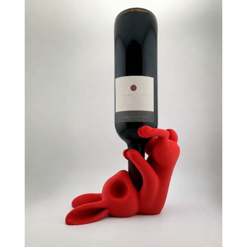 Suporte Para Garrafa de Vinho Suspensa Efeito Equilíbrio Flutuante Porta Vinho Decorativo Moderno 4 Cores